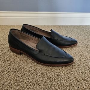 Aerosoles Women East Side Loafers in Black Leather SZ 10.5